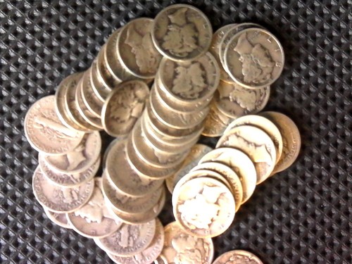 Roll mercury silver - roll, of