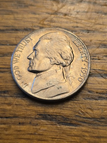 1950 jefferson nickel - 1950, nice