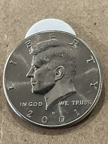 2001 kennedy half - d, dollar